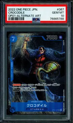 Crocodile - OP01-067 - PSA 10 - Alt Art Japanese - OP01 - One Piece - 65788 - Image 1