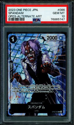 Spandam - OP03-086 - PSA 10 - Alt Art Japanese - OP03 - One Piece - 65747 - Image 1