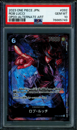Rob Lucci - OP03-092 - PSA 10 - Alt Art Japanese - OP03 - One Piece - 65749 - Image 1