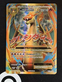 M Charizard EX 101/108 XY Evolutions 2016 Full Art Pokemon Card Vintage Rare LP - Image 1