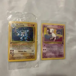 Factory Sealed, Pokemon TCG Machamp Holo Rare Card Base Set 8/102, 1st Edition - Image 1