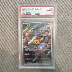 Pikachu Art Rare Holo SV2a Pokemon Card 151 #173 Japanese PSA 10 2023 - Image 1