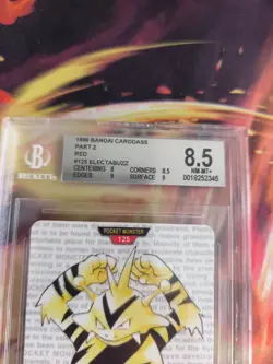Pokemon Card Electabuzz Monsters collection Carddass 1996 Japan BGS Beckett 8.5 - Image 4