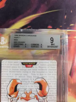 Pokemon Card Monsters collection Carddass 1996 Japanese BGS Beckett 9 Krabby - Image 4