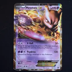 Pokemon Mewtwo EX TCG Holo Ultra Rare Card 54/113 Legendary Treasures 2013 - Image 1