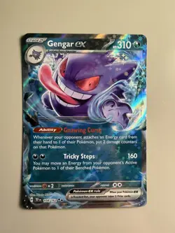 Gengar ex Temporal Forces Double Rare Pokemon TCG 104/162 Scarlet & Violet SV05 - Image 1