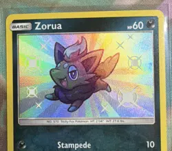 Pokemon Zorua SV25/SV94 Hidden Fates Shiny Vault Full Art Holo Rare 2019 - Image 2