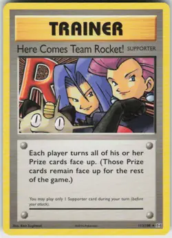HERE COMES TEAM ROCKET! 113/108 EVOLUTIONS POKEMON SECRET RARE NM/M - Image 1