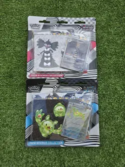 Pokemon TCG Black Bolt And White Flare Tech Sticker x2 bundle - in hand Sealed - Image 1