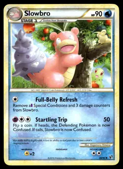 Slowbro Undaunted Uncommon 38/90 2010 Pokemon TCG - Image 1