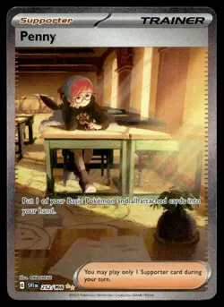 NM Scarlet & Violet Base Set Penny Special Illustration Rare 252/198 Pokemon TCG - Image 1