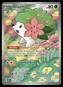 NM SV10: Destined Rivals Shaymin Illustration Rare 185/182 Pokemon TCG - Image 1