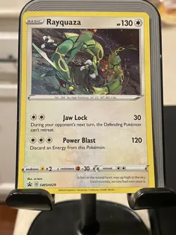 Pokemon TCG Rayquaza Sword & Shield SWSH029 Holo Promo Promo - Image 1