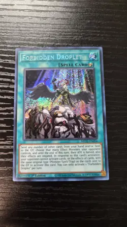 Forbidden Droplet MP22-EN254 2022 Tin of the Pharaoh's Gods Yu-Gi-Oh SECRET RARE - Image 1