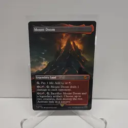 Wizards of the Coast Mount Doom Borderless LOTR 343 Mythic Land Regular - Image 1