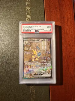 ALAKAZAM EX 201/165 - MEW 151 - Eng PSA 9 MINT Pokemon - Image 1