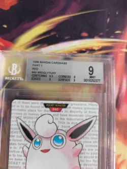 Pokemon Card Monsters collection Carddass 1996 Japanese BGS Beckett 9 Wigglytuff - Image 4