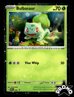 Bulbasaur SVP EN 046 Cosmos SV: Scarlet & Violet Black Star Promo Card Pokemon - Image 1
