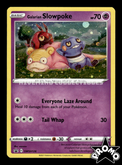 Galarian Slowpoke SWSH126 Cosmos SWSH: Sword & Shield Promo Cards Pokemon Card - Image 1