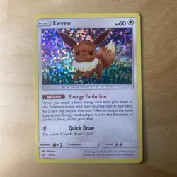 Eevee 11/12 McDonald's Promos 2018 Holo Pokemon NM - Image 1