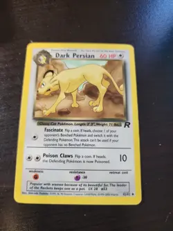 Pokemon: DARK PERSIAN 42/82 Uncommon [Team Rocket Set] Collection p12 - Image 1