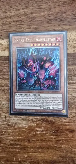 Yugioh! Snake-Eyes Diabellstar - LEDE-EN011 - Quarter Century Secret Rare - 1st - Image 1