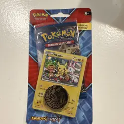 Pokemon XY—Breakpoint Booster Pack Pikachu Promo Card & Coin English 2016 - Image 1