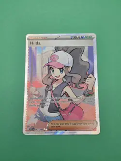 Hilda 164/086 Pokemon Card White Flare Full Art Holo Ultra Rare Trainer - Image 1