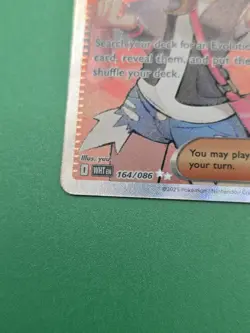 Hilda 164/086 Pokemon Card White Flare Full Art Holo Ultra Rare Trainer - Image 2