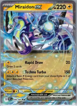 Miraidon ex 079/197 SV03: Obsidian Flames - Pokemon Card - NM - Image 1