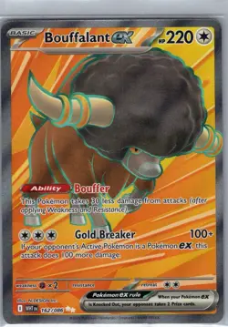 Bouffalant ex 162/086 SV: White Flare - Pokemon Card - NM - Image 1