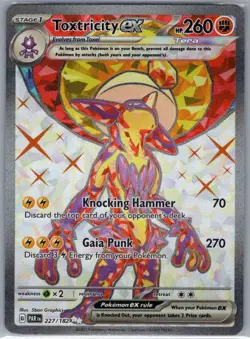 Toxtricity ex - 227/182 SV04: Paradox Rift - Pokemon Card - NM - Image 1