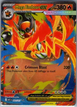 Mega Emboar ex 031/217 ME: Ascended Heroes - Pokemon Card - NM - Image 1