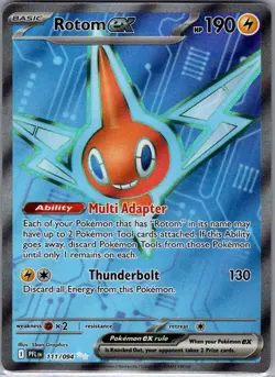 Rotom ex 111/094 ME02: Phantasmal Flames - Pokemon Card - NM - Image 1