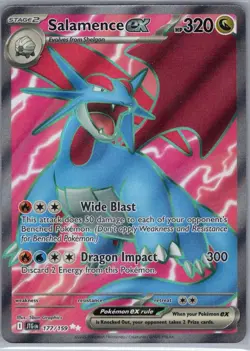 Salamence ex 177/159 SV09: Journey Together - Pokemon Card - NM - Image 1