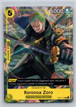 Roronoa Zoro (Illustration Box Vol.3) OP07-113 One Piece Promotion Cards - Image 1