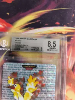 Pokemon Card Monsters collection Carddass Prism Japan BGS Beckett 8.5 Moltres - Image 4