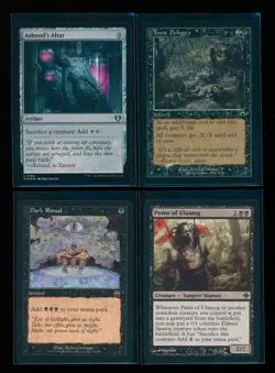 MTG Ashnod's Altar TOXIC DELUGE Dark Ritual PAWN OF ULAMOG Black EDH Pieces - Image 1