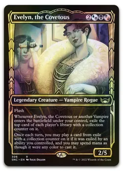 Evelyn, the Covetous (Showcase) #306 (Foil) NM Streets New Capenna SNC Magic MTG - Image 1
