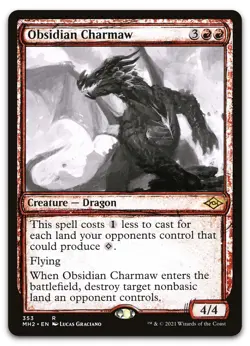 Obsidian Charmaw (Showcase) #353 (NM) Modern Horizons 2 MH2 Magic MTG - Image 1