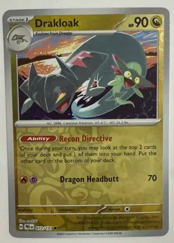 Drakloak Common SV Prismatic Evolutions 072/131 Pokemon Trading Card TCG - Image 1
