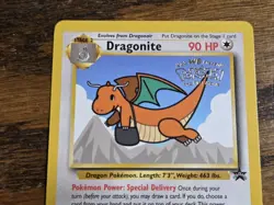 Pokemon Wotc Black Star Promo # 5 Movie Promo DRAGONITE **not played** - Image 2