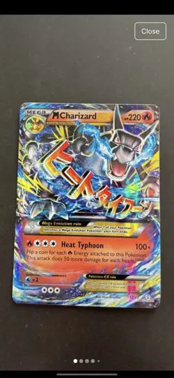 Pokemon Mega-Charizard-EX Holo Rare TCG Card Generations 12/83 - Image 1