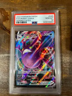 POKEMON 2021 SWSH Shining Fates Full Art CROBAT Vmax #045 PSA 10 Gem Mint RARE - Image 1