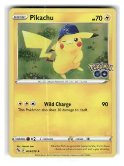 Pikachu 028/078 Holo Rare Pokemon GO Pokemon Holo Near Mint - Image 1