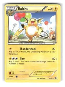 Raichu 40/99 Uncommon Next Destinies Pokemon Near Mint - Image 1