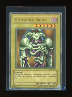YUGIOH FADED Metal Raiders SUMMONED SKULL MRD-003 Ultra Rare MP + DB1-EN142 - Image 1
