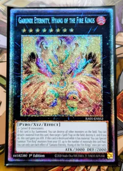 Garunix Eternity Hyang of The Fire Kings (Starlight Rare) - RA05-EN052 - YuGiOh - Image 1