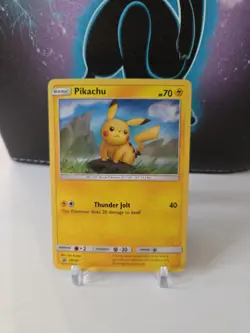 Pikachu SM183 Sun & Moon Black Star Promo Holo Pokemon Card MP - Image 1