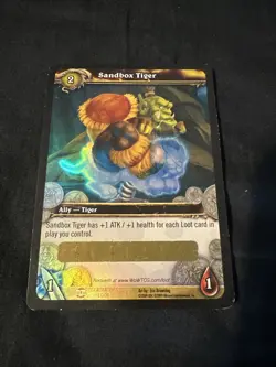 World Of Warcraft TCG Loot Card Sandbox Tiger Spectral Toy - Image 1